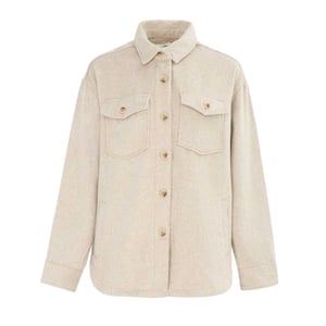 Miso Dam Ull Långärmad Skjorta (Ljus Beige)