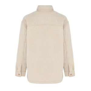 Miso Dam Ull Långärmad Skjorta (Ljus Beige)