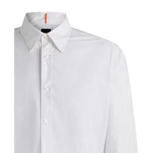 Boss Elegant herenoverhemd met lange mouwen, maat 6 M (Wit)