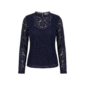 Little Mistress Kanttop met overslag voor dames (Marine)