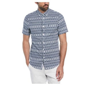 Original Penguin Ikat Regular kortärmad skjorta för herrar (Sargassohavet)