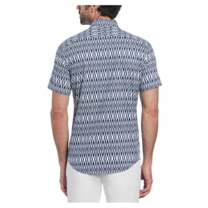 Original Penguin Ikat Regular kortärmad skjorta för herrar (Sargassohavet)
