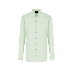 Emporio Armani EA7 Heren Linnen Overhemd (Groen)