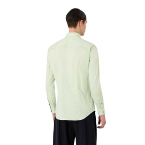 Emporio Armani EA7 Heren Linnen Overhemd (Groen)