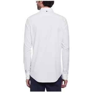 Original Penguin Stickert Pete EcoVero långärmad tröja för män (Ljus vit)