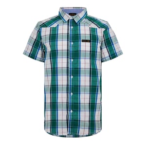 Bench Heren Geruit Relaxed Fit Overhemd (Groen)