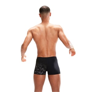 Speedo Geometrische zwemshort heren (Zwart/Grijs)