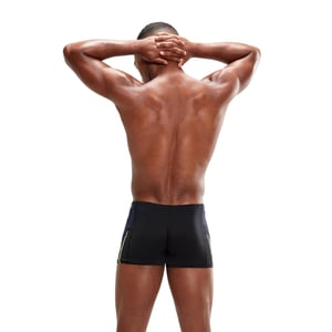 Speedo Tech Stripe-zwembroek voor heren (ZWART/BLAUW)