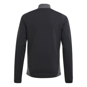 Boys adidas Tiro24 Kids Funnel Neck Raglan Sleeve Athletic Top in Black/Dark Grey