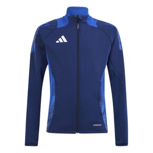 Boys adidas Tiro24 Kids Funnel Neck Raglan Sleeve Athletic Top in Navy Blue