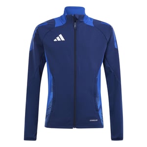 Boys adidas Tiro24 Kids Funnel Neck Raglan Sleeve Athletic Top in Navy Blue