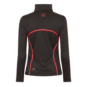 Women's Puma (Golf) Ls Stitch Tree Top Womens in Black