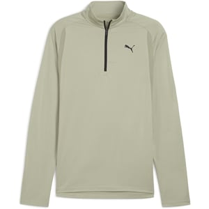 Men's Puma TAD QZ Long Sleeve Performance Gym Top in Lux Army