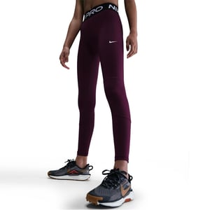 Girls Nike Pro Tights in Bordeaux