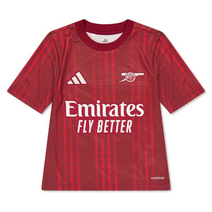 Boys adidas Kids Arsenal Short Sleeve T Shirt in Red/Orange