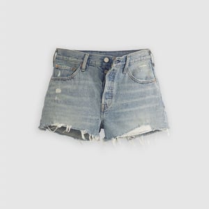 Women's Levis 501 Original Short Vague Finis in Vague Finish