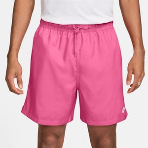 Men's Nike Club Flow Woven Tracksuit Shorts in Pinksicle/White