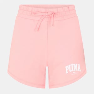 Women's Puma High Waist Woven Tracksuit Shorts in Pink Fruit