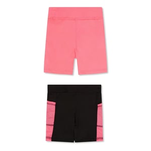 Girls Reebok 2pk Shorts in Neon Sunset