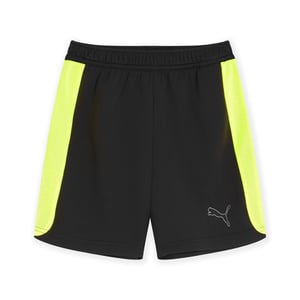 Boys Puma Finesse Performance Training Shorts Junior in Black/Yellow