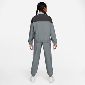 Boys Nike Zip Neck Long Sleeve Full Tracksuit in Smoke Grey