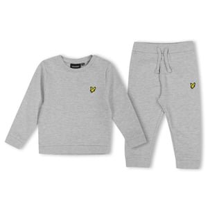Boys Lyle And Scott Cn Jog Set in Light Grey Marl