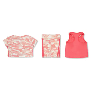 Girls Reebok Camo Bike 3pc in Neon Sunset