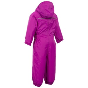 Boys Trespass Kids Dripdrop Waterproof Jacket in Purple Orchid