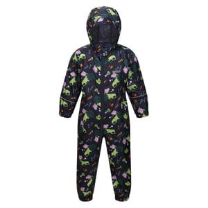 Boys Regatta Pig Waterproof Pobble Suit in Navy