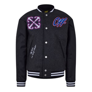 Boys Off White Off Arrow Print Bomber Jacket in Multi 1101