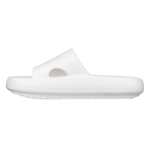 Skechers Dam Enkel Rem Bågpassform Platta Sandaler (Vit)