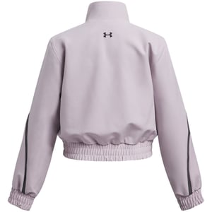 Girls Under Armour Unstoppable Cropped Moisture Wicking Performance Training Jacket in Gray