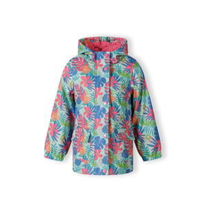 Girls Minoti Rain Jacket Printed Mint in Mint