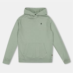 Boys G Star Hooded Neck Long Sleeve Kangaroo Pocket Sweater in Gs Mercury