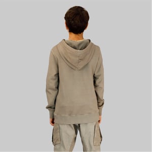 Boys G Star Junior Hooded Regular Fit Sweatshirt in Elephant