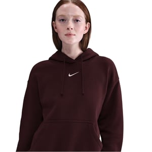Women's Nike Sportswear Phoenix Fleece Over Oversized Pullover Hoodie in Burgundy Crush