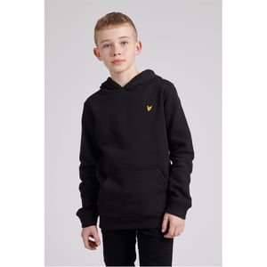 Boys Lyle and Scott Hooded Regular Fit Sweatshirt Tops in Black