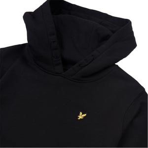 Boys Lyle and Scott Hooded Regular Fit Sweatshirt Tops in Black
