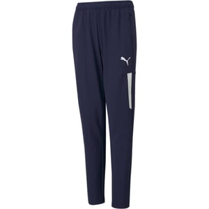 Boys Puma Teamliga Training Pants Pro Jr Tracksuit Bottom Unisex Kids in Peacoat-White