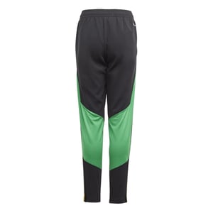 Boys adidas Jamaica Football Federation Tapered Three Stripes Track Pants in Black