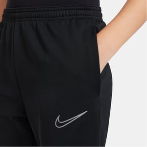 Boys Nike Acad Solid Patterned Slim Track Pants in Black Reflect