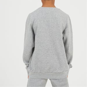Boys Brave Soul Crew Neck Long Sleeve Tech Sweatshirt in Light Grey