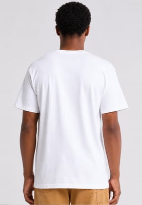 Vans Mens Classic Logo T Shirt in White/Grey