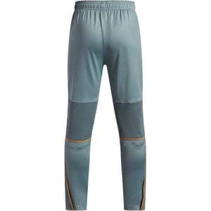 Boys Under Armour Training Tracksuit Bottoms Juniors in Grey/Orange