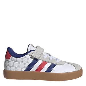 Boys adidas Vl Court 3.0 Slip On Trainers in Ftwr White/Pure