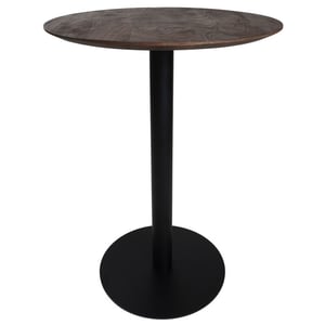 Home67 Bartafel espresso mangohout rond ø70 cm
