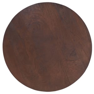 Home67 Bartafel espresso mangohout rond ø70 cm