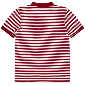 Farah Gestreepte, in het garen geverfde poloshirt voor kinderen (Rood)