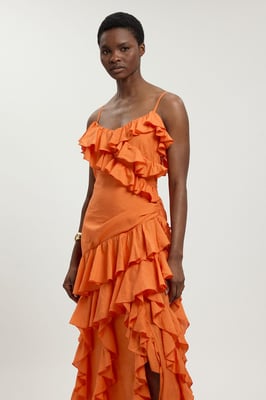 Drama Frill Maxi Dress