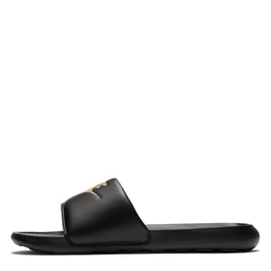 Men's Nike One Slides in Black/Metallic